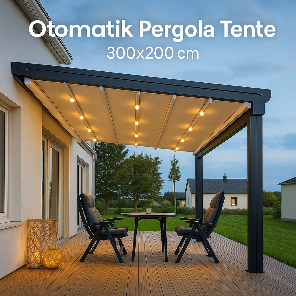 Otomatik Pergola Tente 300x200 cm